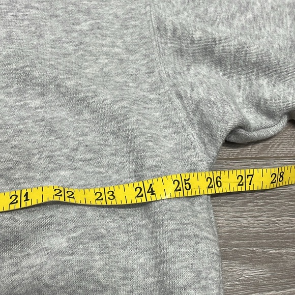 Aerie Oversized Cozy Spring Street Faux Fur Lined Hoodie Sweatshirt Gray M - Picture 7 of 16